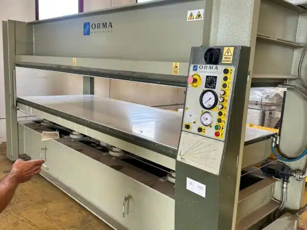 Pressa Orma mm 3500x1300 boiler olio c.e.