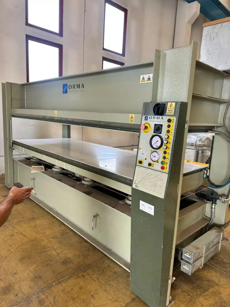 Pressa Orma mm 3500x1300 boiler olio c.e.