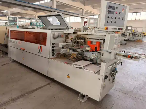 Bordatrice Holzher Streamer 1057  con rettifiche ed arrotondatori  c.e.