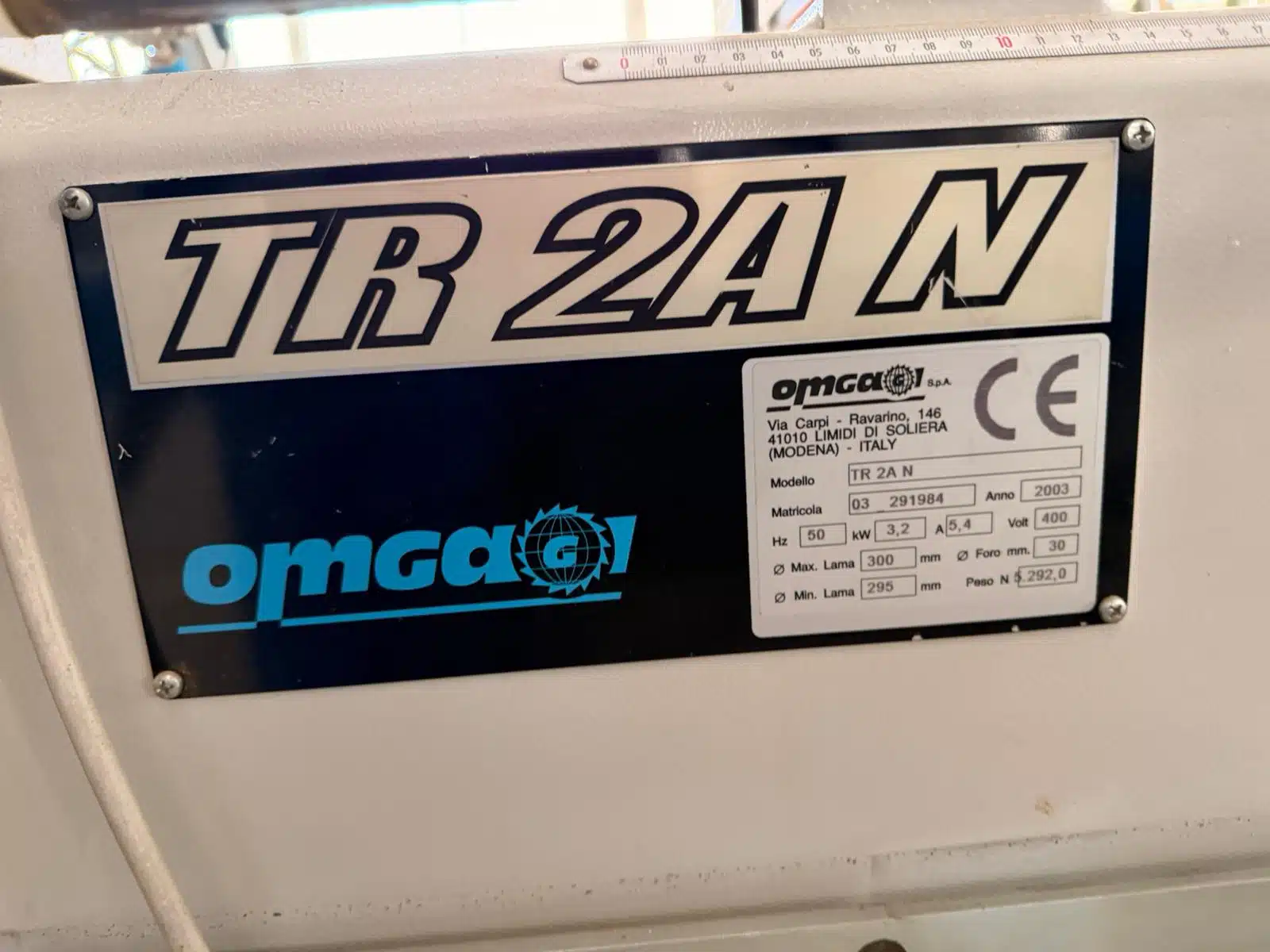 Troncatrice doppia Omga Tr2an c.e. usata - immagine 2