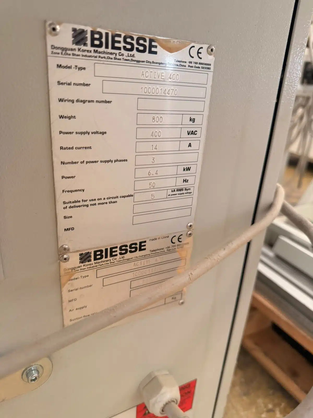 Squadratrice Biesse Active 400 c.e. - immagine 3