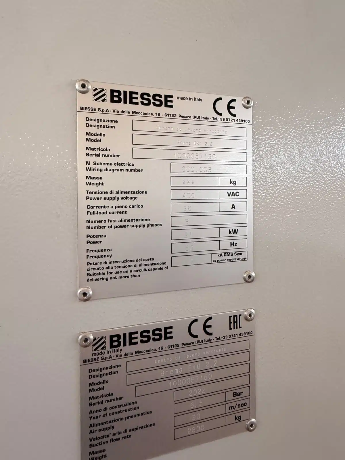 Centro di lavoro verticale Biesse Brema EKO 2.2 c.e. - immagine 6